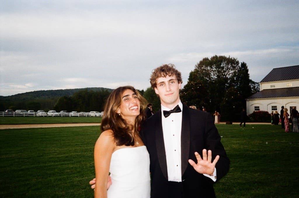 Peter Hood in formal wear at an outdoor event